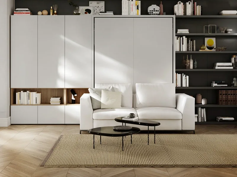 Sofa bed open sleeping mode for apartment and hotel project buyers