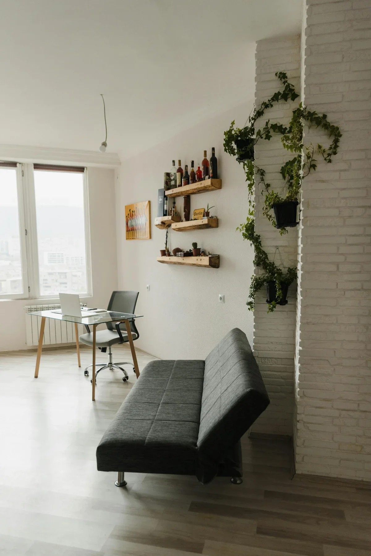 Compact sofa bed for studio apartment projects