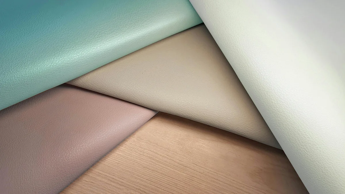Upholstery swatches for furniture quotation preparation