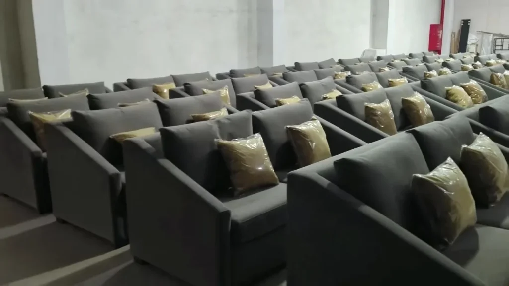 Gray Lounge Chair Production Display poster