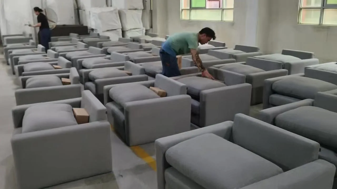 Gray Sofa Batch Quality Check poster