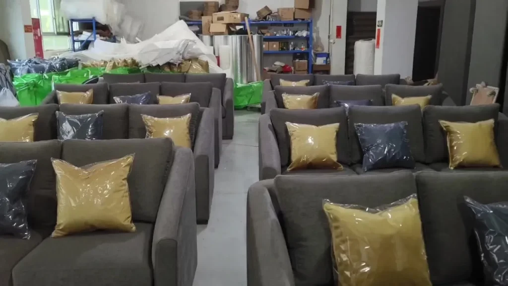 Gray Sofa Set Project Display poster