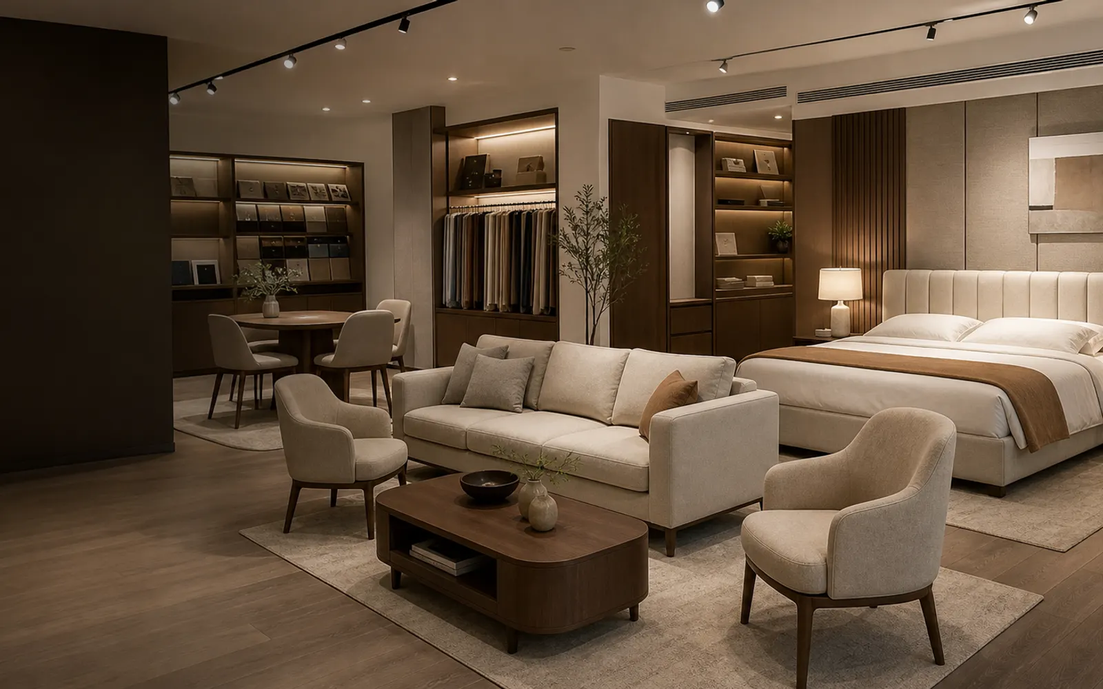 Leather and faux leather samples for furniture