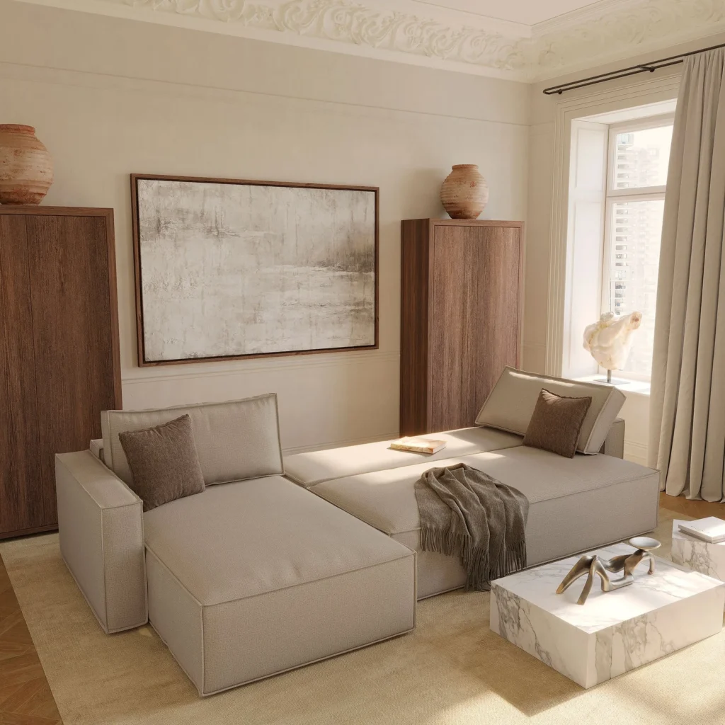 Sofa bed designs for serviced apartments in a room scene
