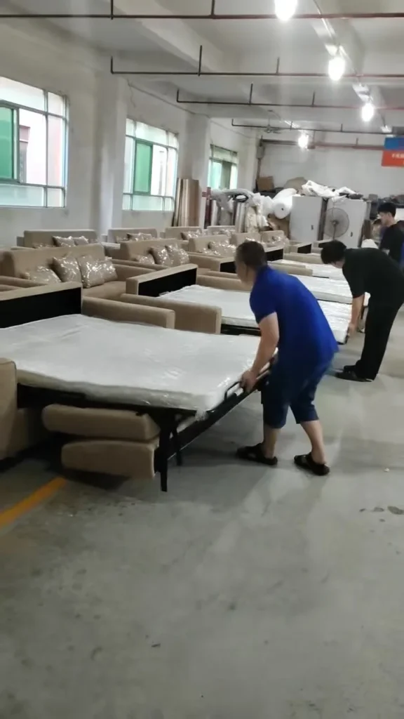 Sofa Bed Factory Folding Check poster