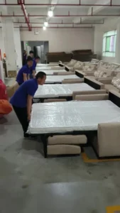 Sofa Bed Folding Line Demonstration poster