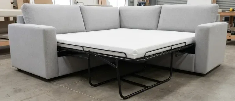 Sofa bed mechanism open close detail