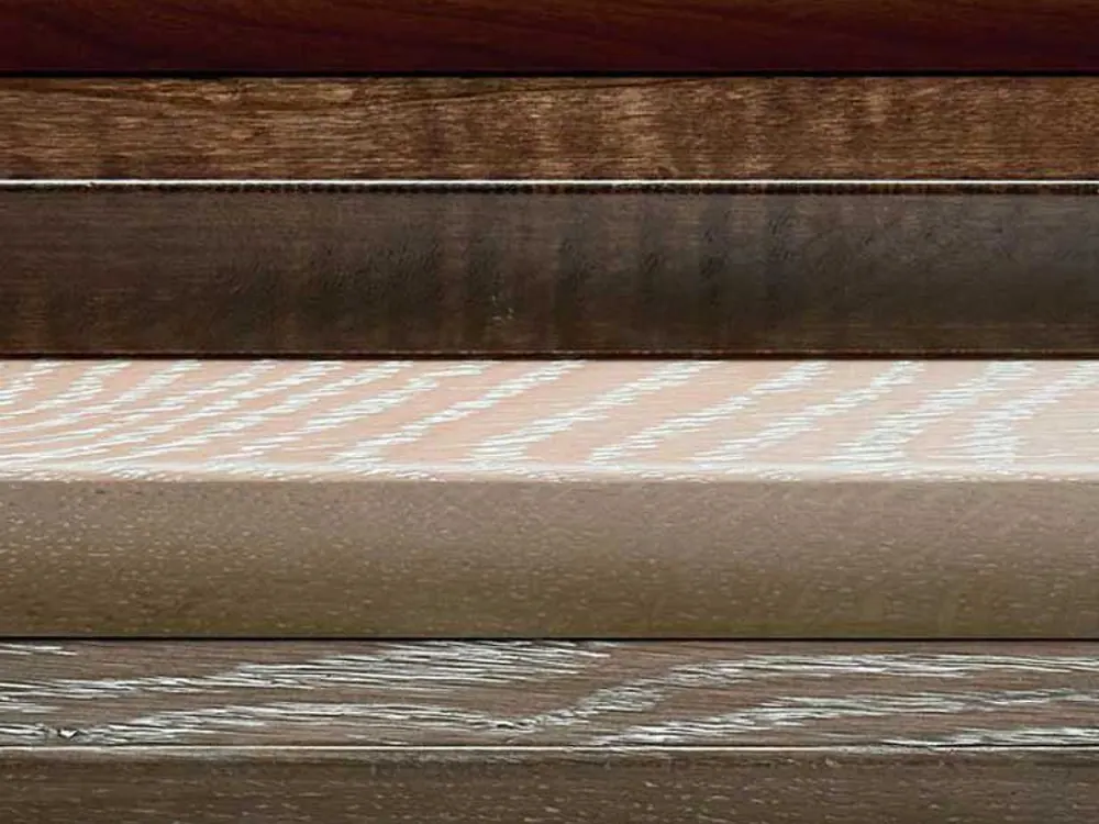 Wood grain furniture finish