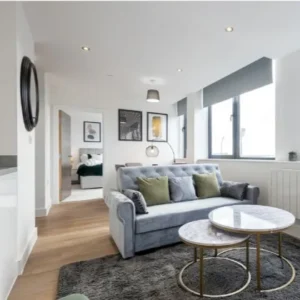 Apartment furniture package with sofa and coffee table for rental projects