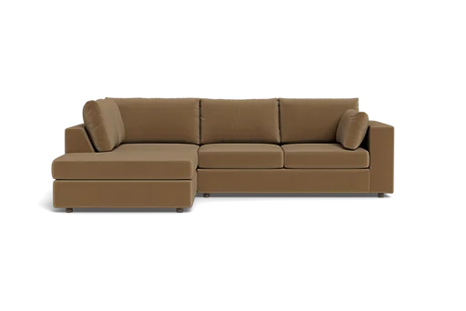 Comfortable sectional sofa with bumper chaise for family room projects Comfortable sectional sofa with bumper chaise for family room projects