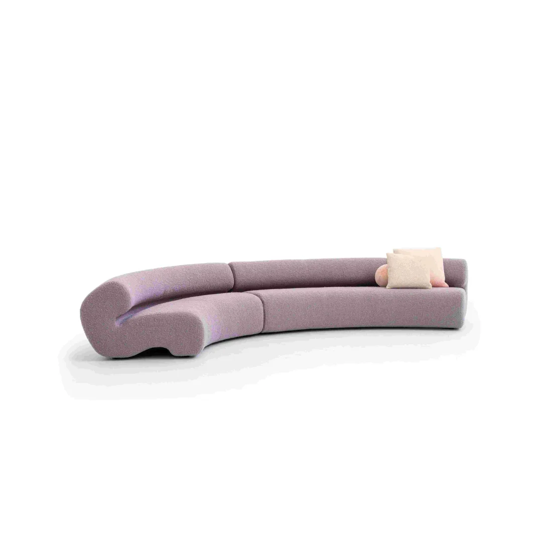 Commercial reception curved sofa for waiting area and hotel lobby projects Commercial reception curved sofa for waiting area and hotel lobby projects