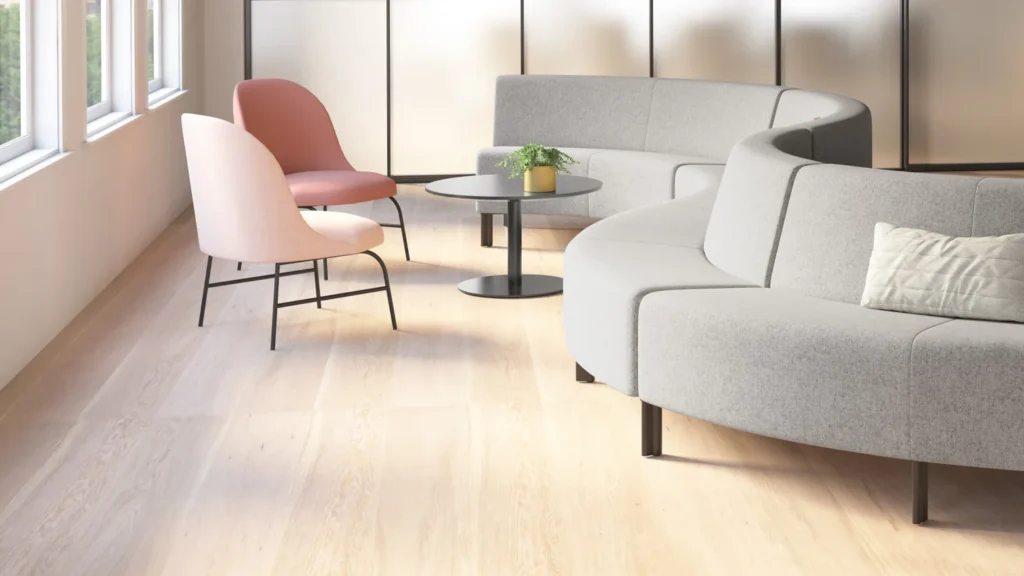 Custom sectional sofa for projects in a commercial lounge layout
