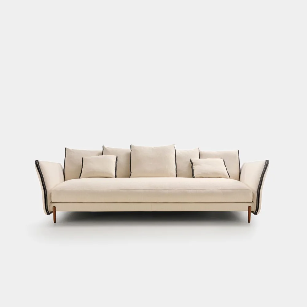 Apartment sectional sofa scene for custom upholstery projects