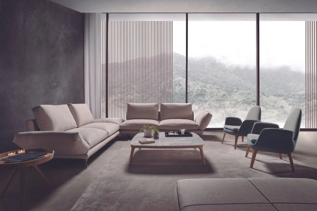 Hospitality lounge sofa project for custom sofa manufacturing
