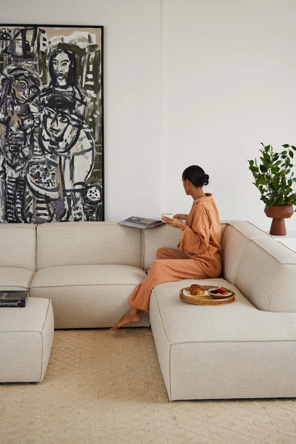 Fabric sectional sofa material for apartment and showroom furniture planning Fabric sectional sofa material for apartment and showroom furniture planning