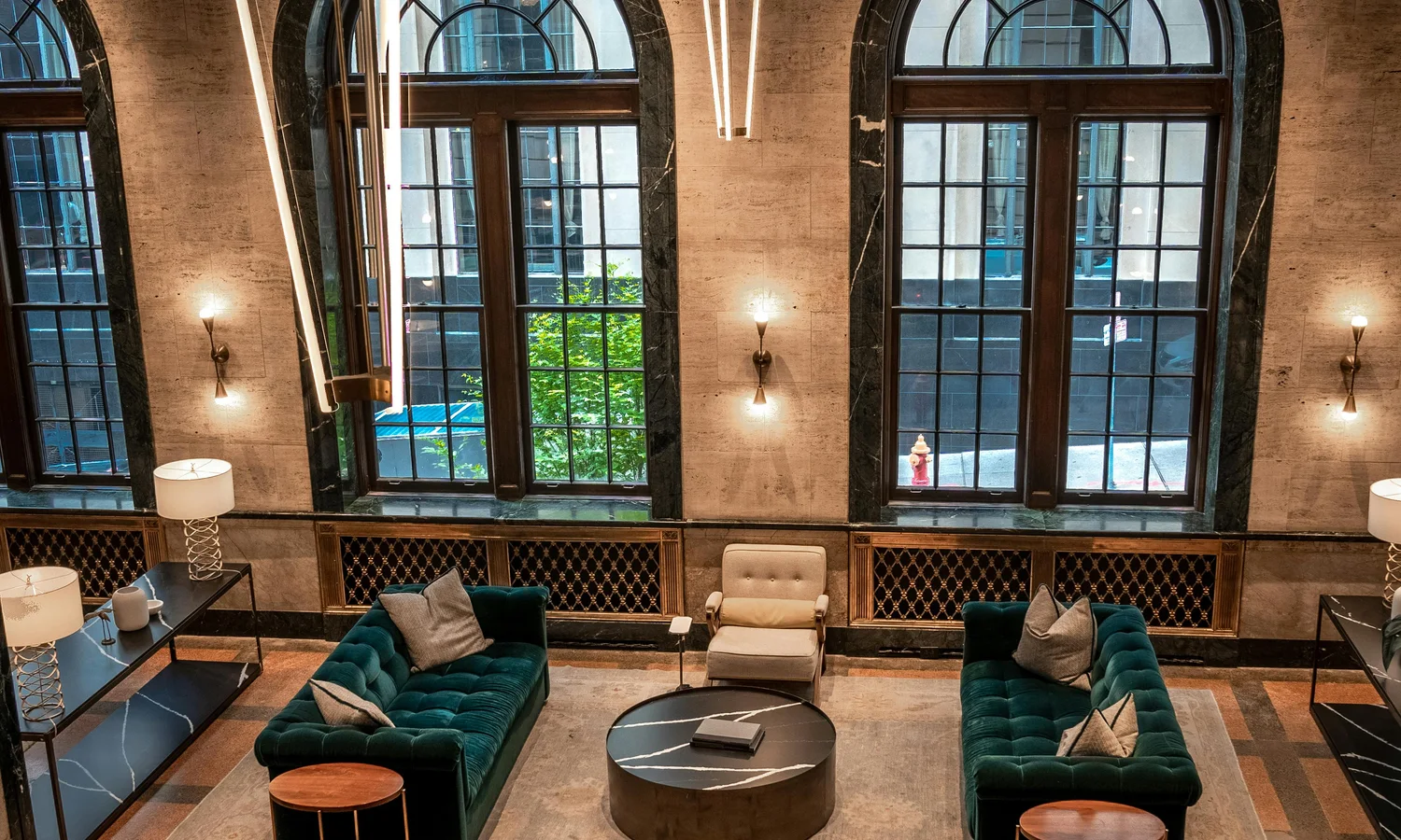 Hotel lobby sofa for contract furniture projects