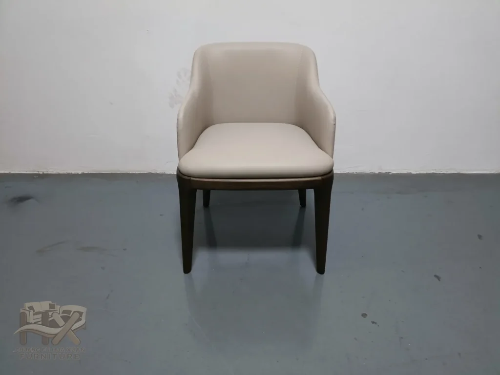 Cream Upholstered Dining Chair for Restaurant and Hotel Projects for restaurant, hotel guestroom, commercial space furniture projects
