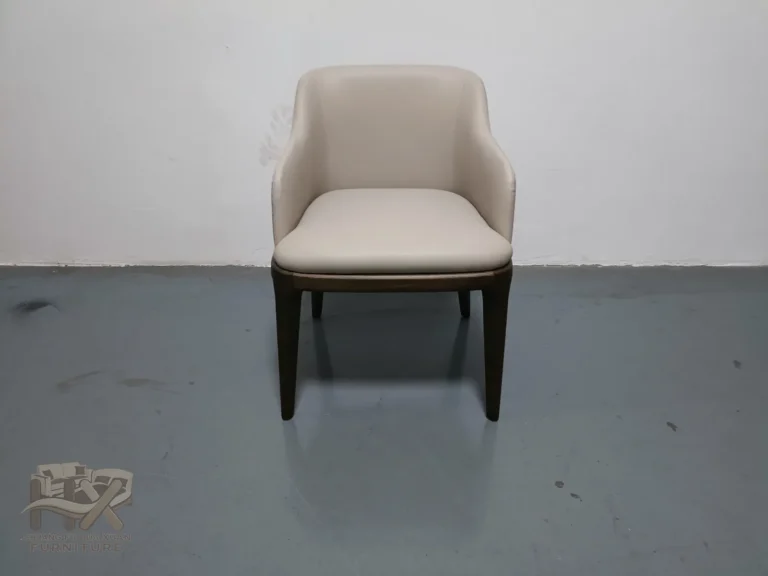 HX-DCH-001 Cream Upholstered Dining Chair for Restaurant and Hotel Projects for restaurant, hotel guestroom, commercial space furniture projects