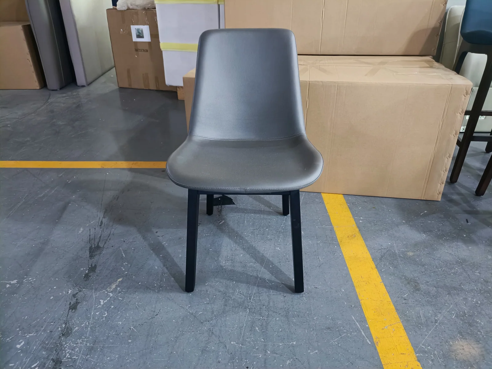 Grey Upholstered Bar Chair for Cafe and Restaurant Counters for restaurant, cafe, commercial space furniture projects