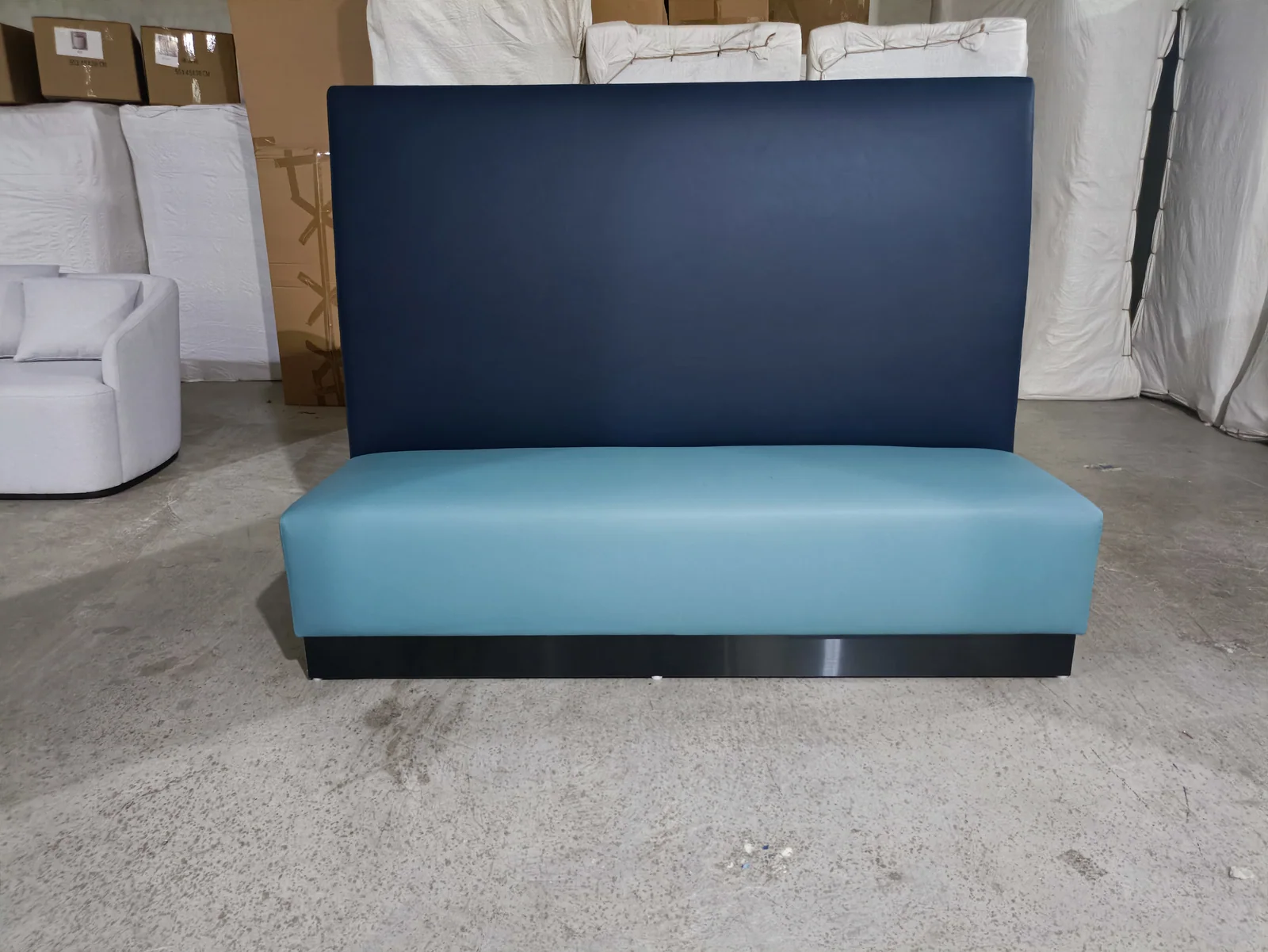 Blue Back Sofa Bed for Compact Apartment Rooms for apartment project, compact commercial space, wholesale program furniture projects