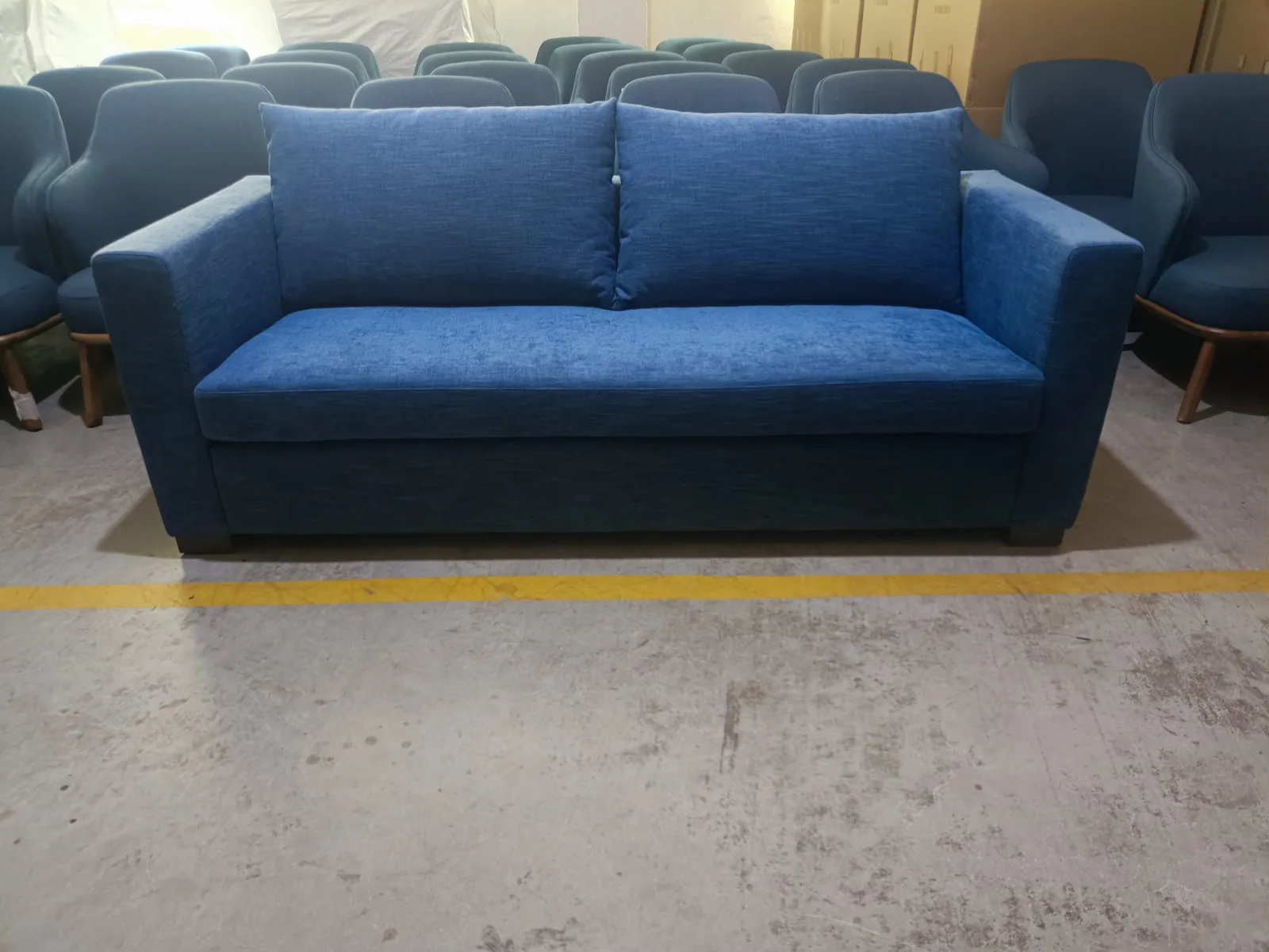 Blue Fabric Sofa for Office Lounge and Commercial Spaces for office lounge, commercial space, furniture brand oem furniture projects