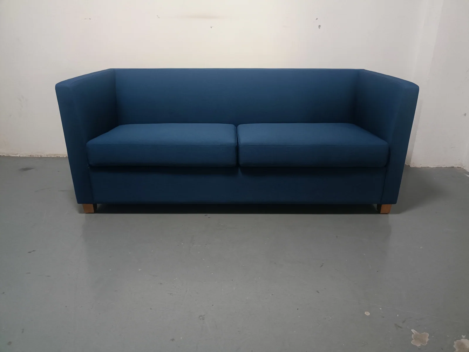 Blue Fabric Three Seat Sofa for Office Lounge Areas for office lounge, commercial space, wholesale program furniture projects