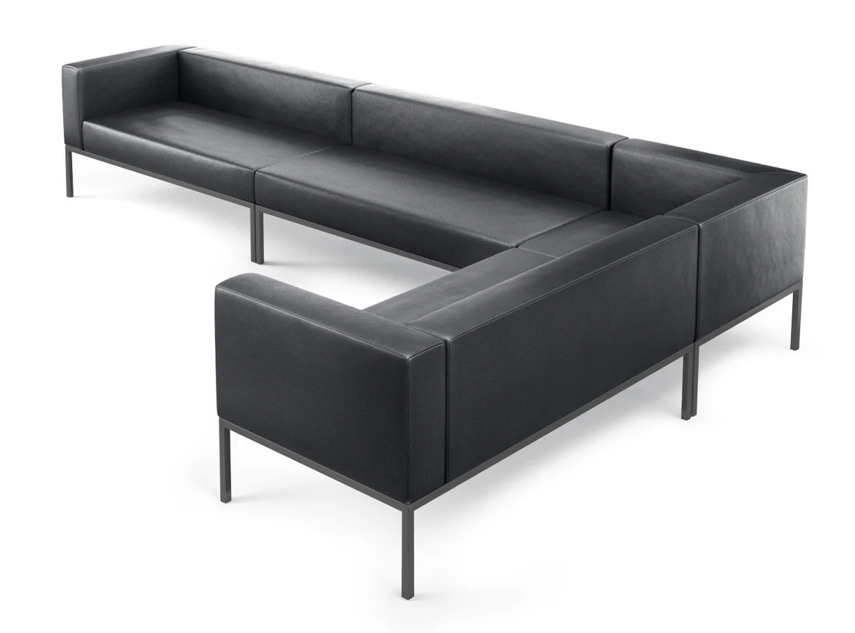 L-shaped sectional sofa configuration for commercial project planning