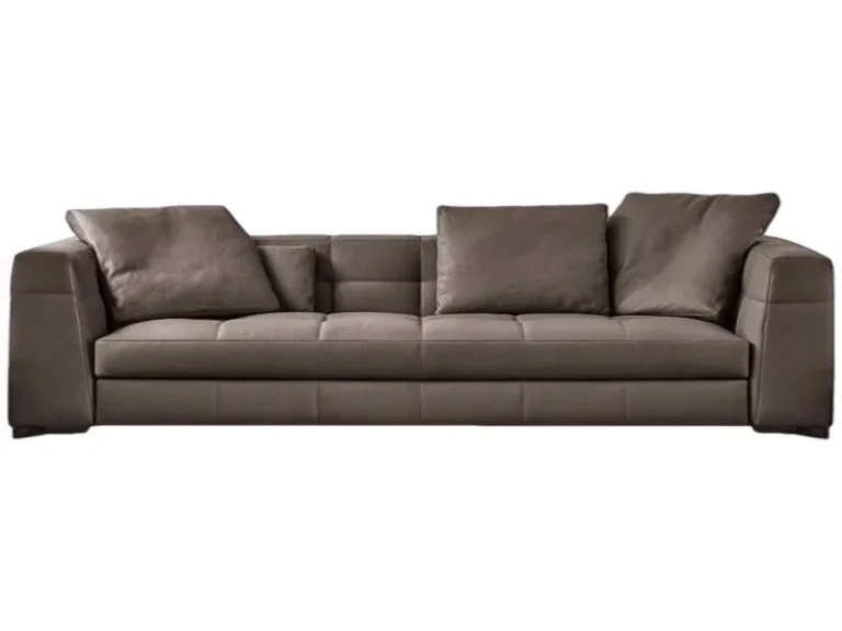 Leather sofa material option for hotel reception and project furniture comparison
