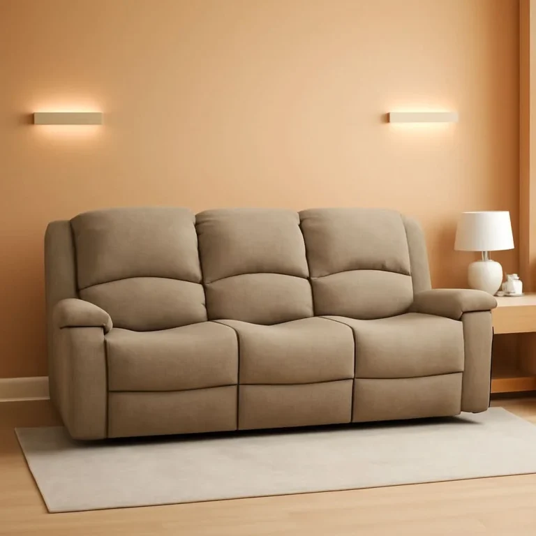Compact recliner sofa for apartment lounge and project seating spaces