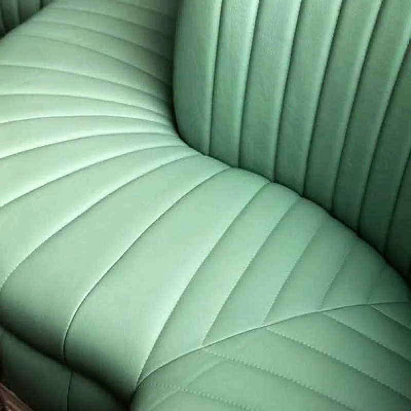 Commercial restaurant chair and booth upholstery details