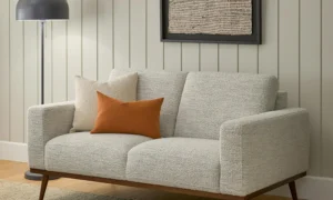 Apartment sofa buying guide example in a compact living room