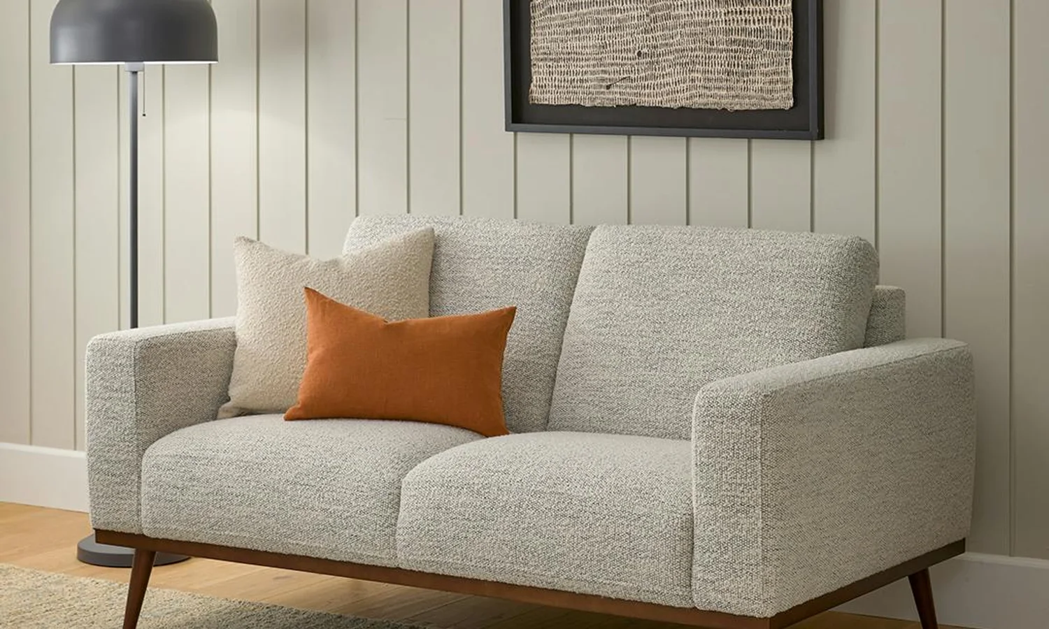 Apartment Sofa in Compact Living Room Apartment sofa buying guide example in a compact living room