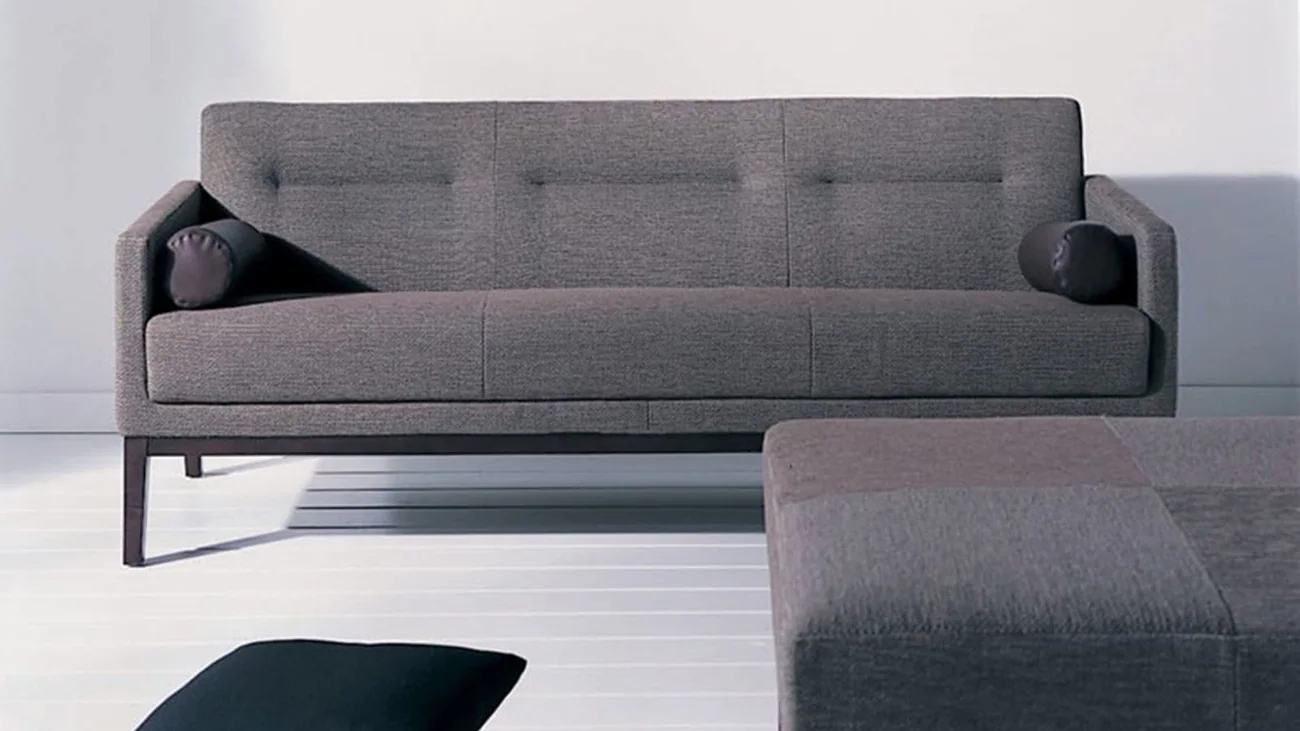 Button-Tufted Low-Back Sofa Button tufted low back sofa for commercial setting