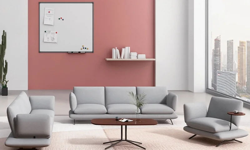 Commercial sofa buying guide office reception sofa scene