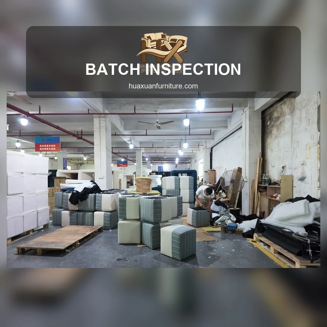 Bulk Seating Batch Inspection in Workshop poster