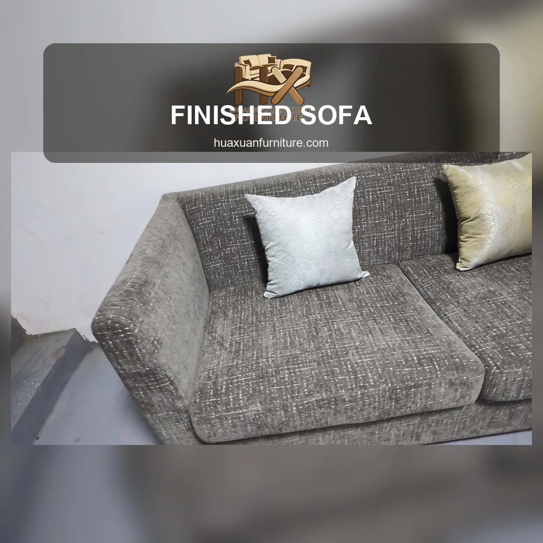 Gray Finished Sofa Display for Project Seating poster