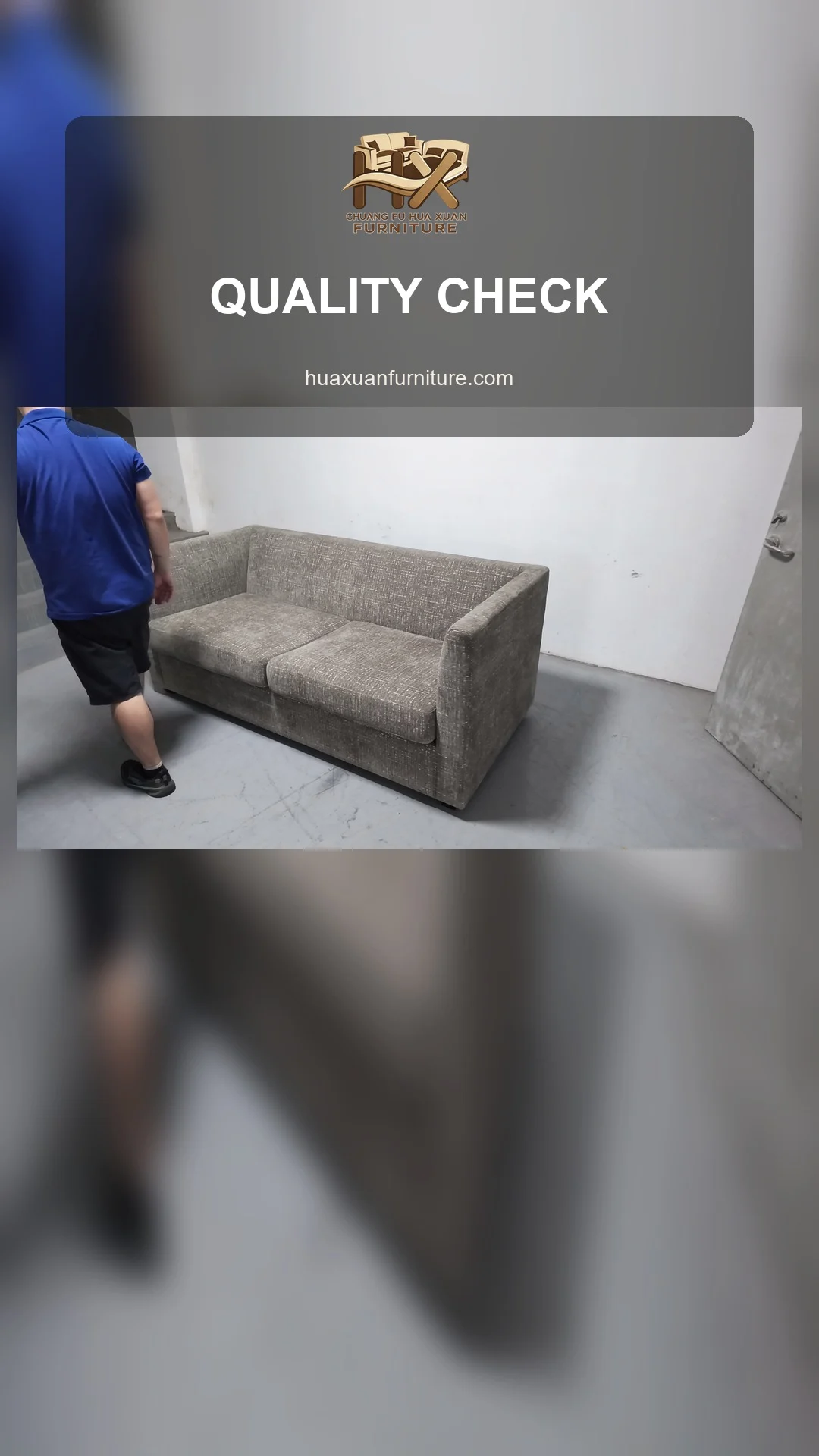 Gray Sofa Quality Check Before Review poster