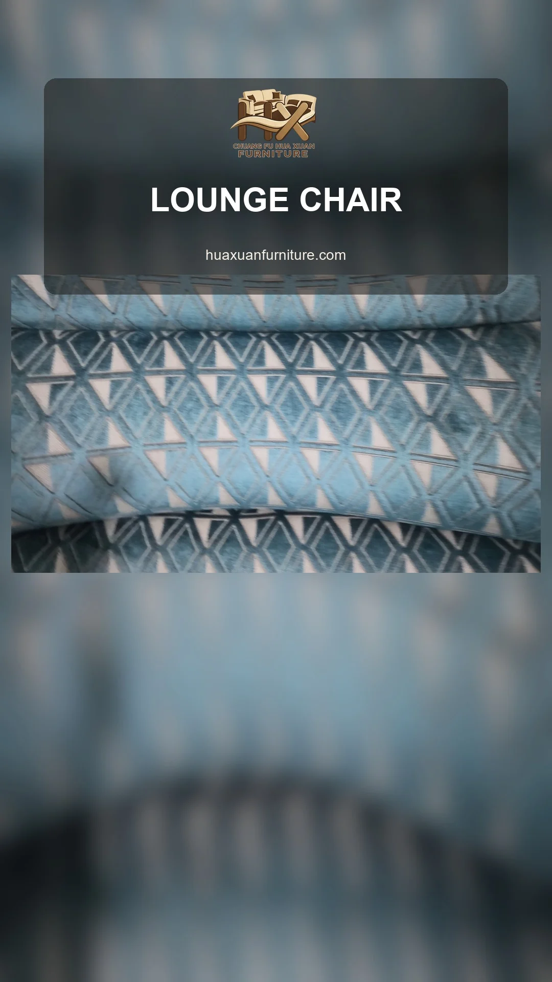 Patterned Lounge Chair Upholstery Sample poster