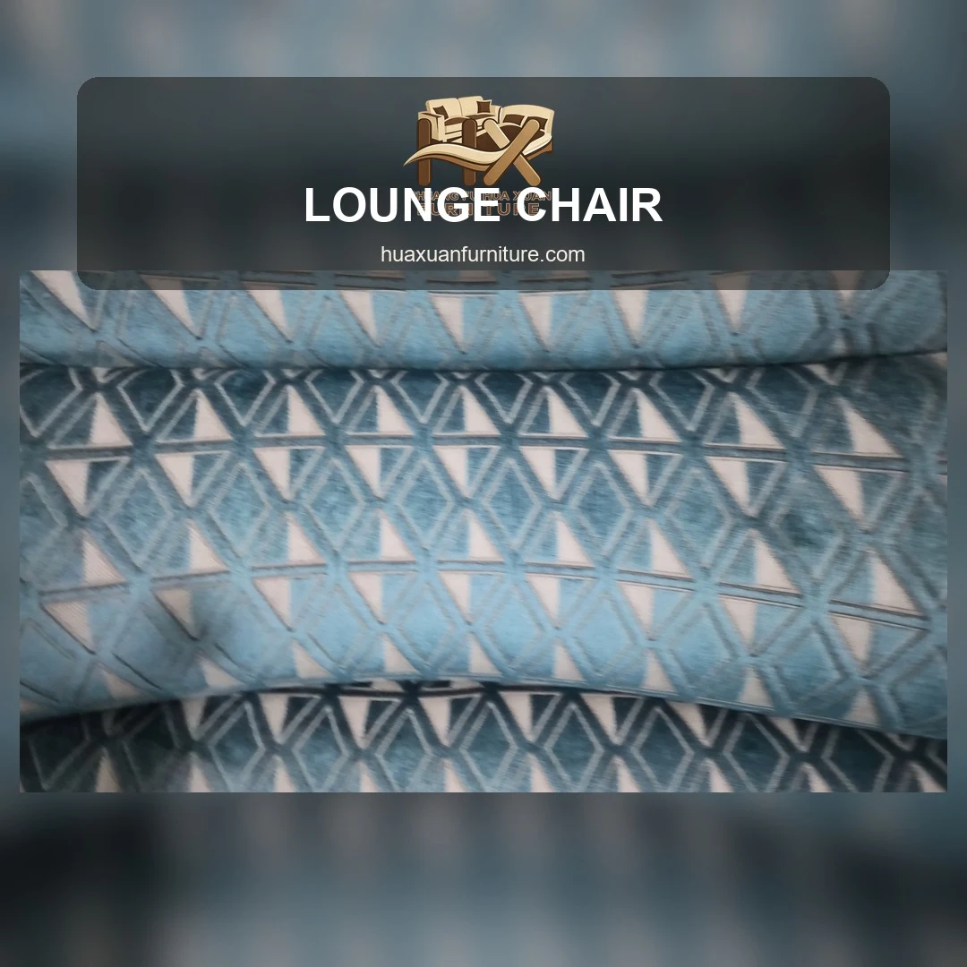 Patterned Lounge Chair Upholstery Sample poster