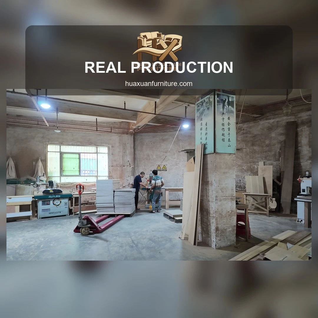 Real Furniture Production Workshop View poster