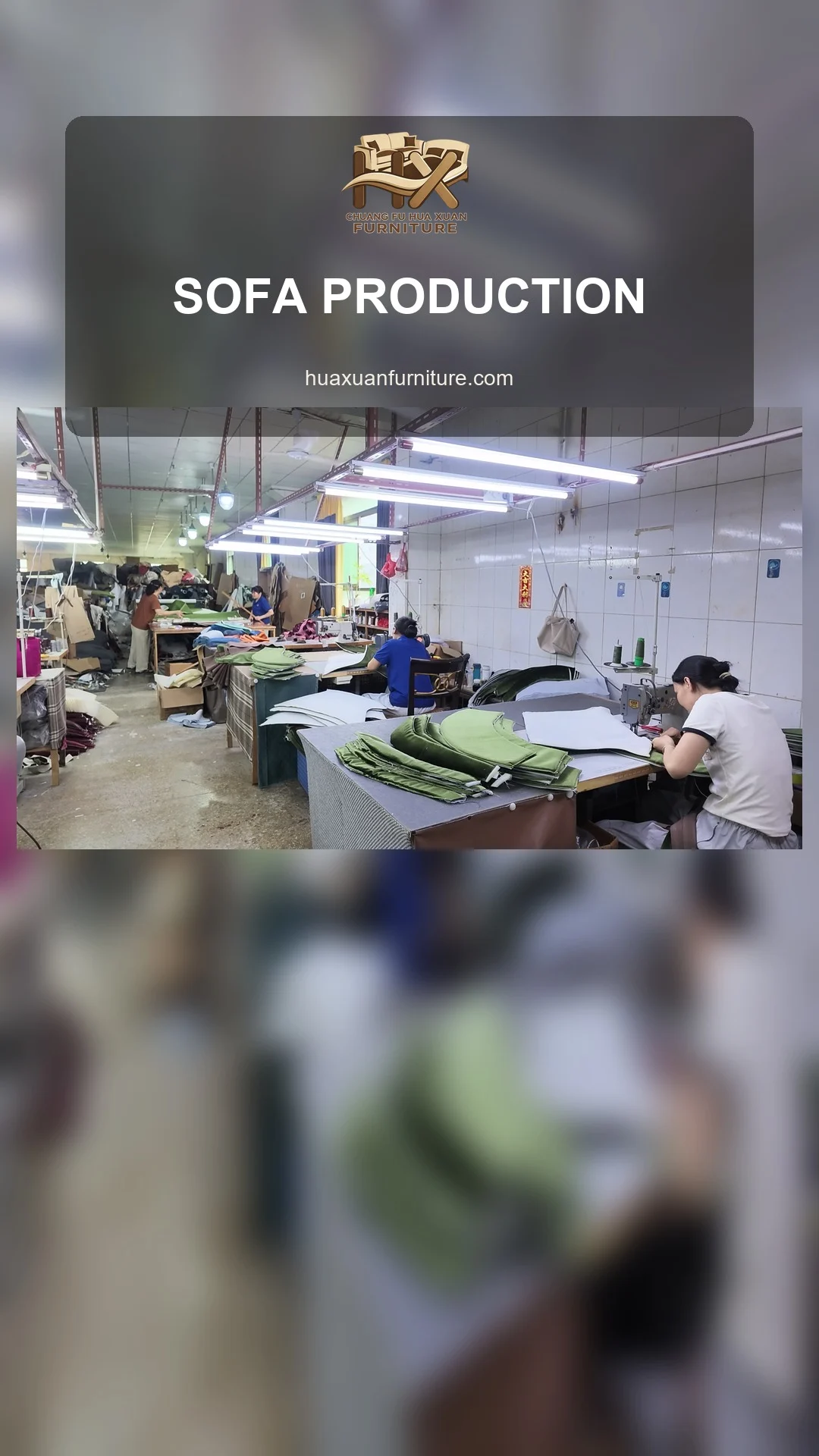 Sofa Upholstery Sewing Process poster