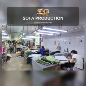 Square cover image for sofa upholstery sewing process video.