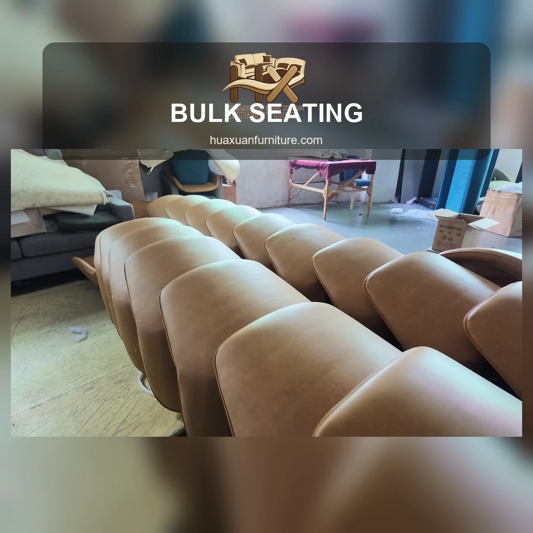 Tan Lounge Chair Bulk Seating Display poster