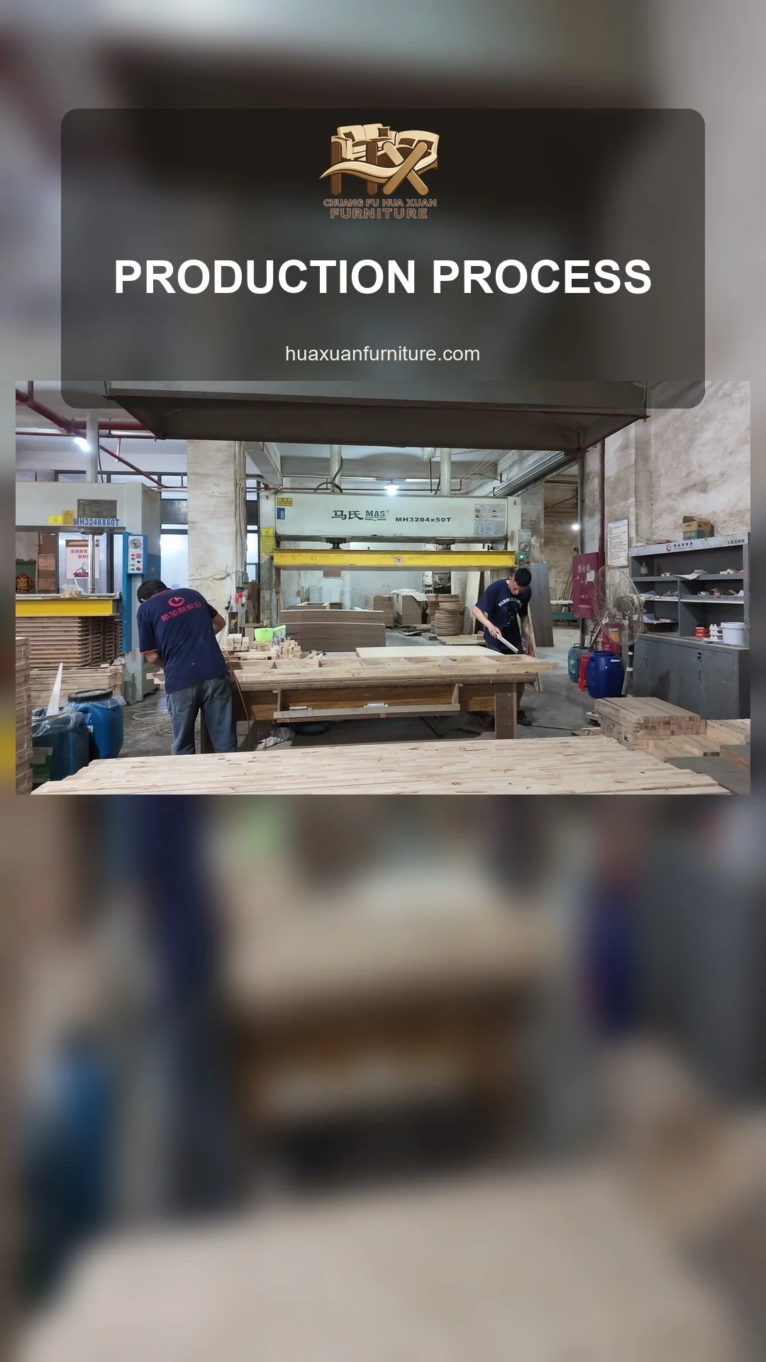 Wood Panel Production Process for Furniture Orders poster