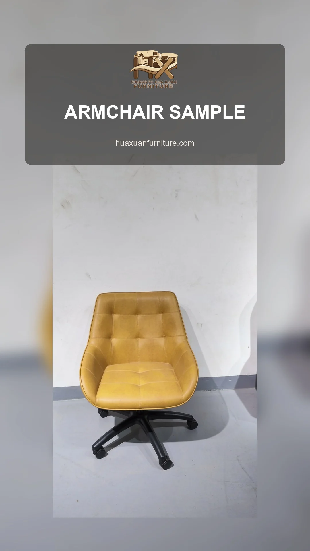Yellow Armchair Sample Display poster