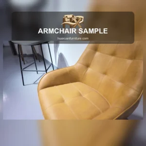 Square cover image for yellow armchair seating detail display video.