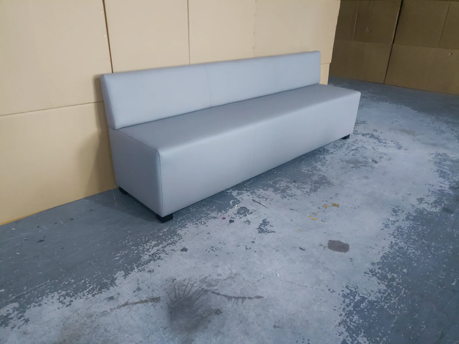 Grey Upholstered Bench for Bedroom and Hotel Suites for hotel guestroom, bedroom furniture, apartment project furniture projects