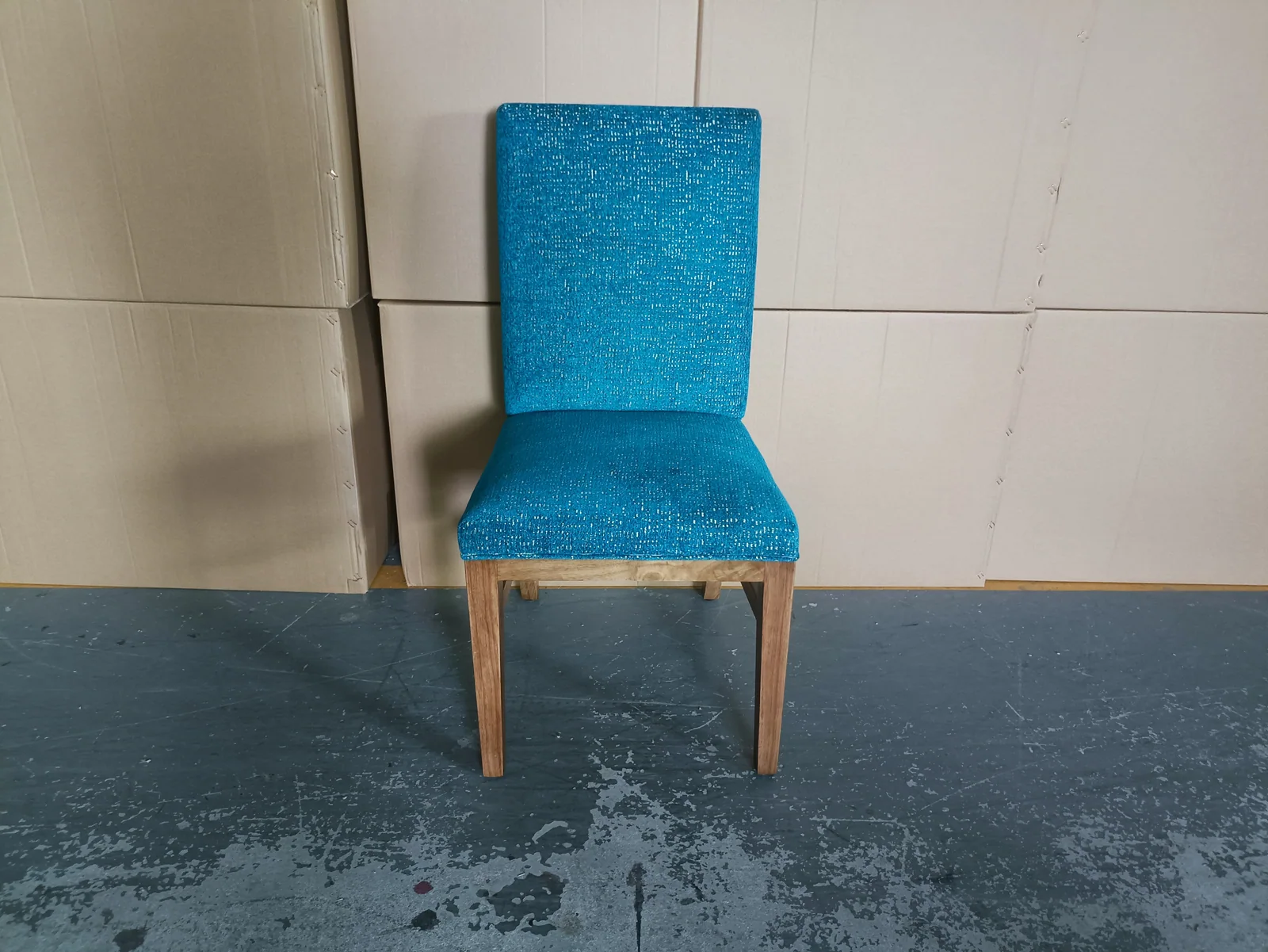 Teal High-Back Dining Chair for Restaurant Projects for restaurant, hotel dining area, commercial space furniture projects