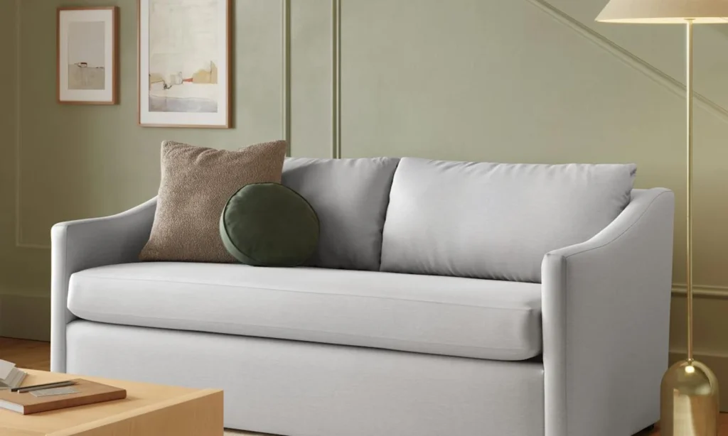 Loveseat sofa in apartment room