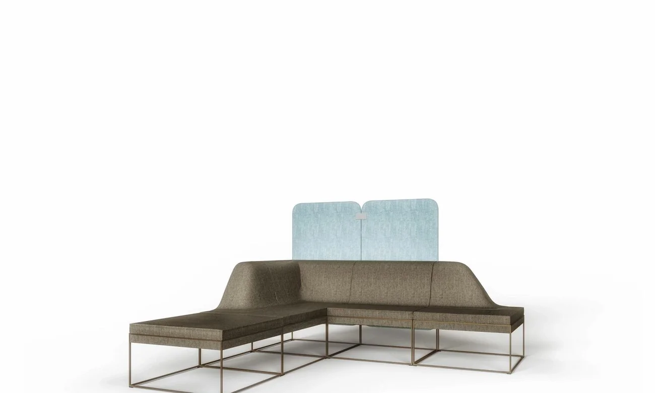Modular office sofa set layout